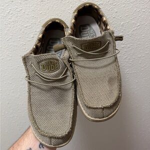 Hey Dude Men’s Slip-On Loafers in Light Beige